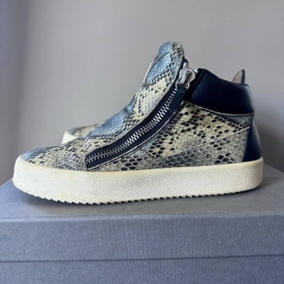 Giuseppe Zanotti Unisex Leather Snake Skin Print Sneakers - Rare Find! Size - Wo - Picture 4 of 10